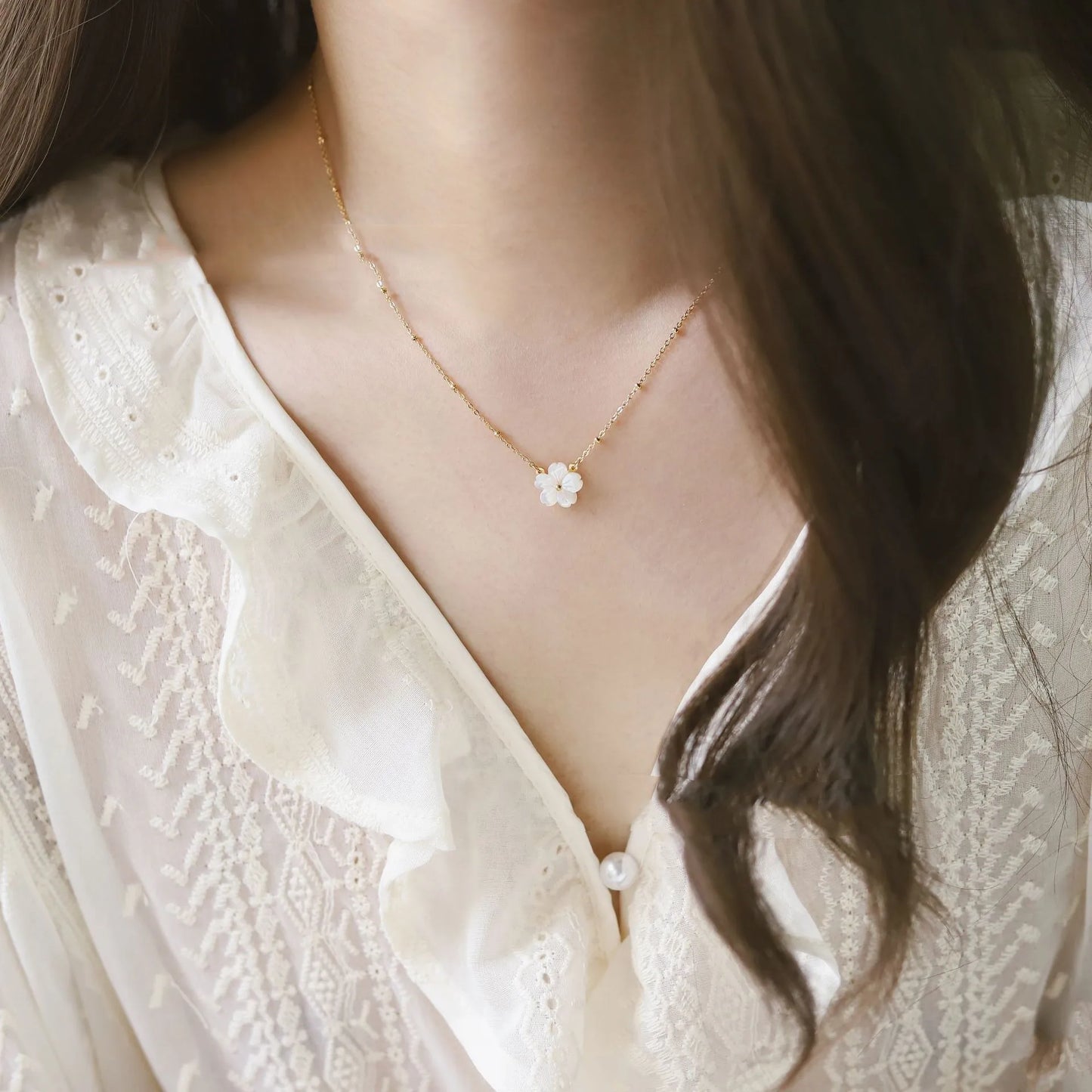 Daisy 18k Gold Platted Necklace
